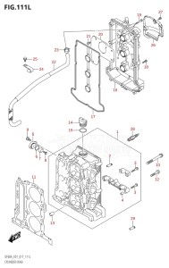 04003F-710001 (2017) 40hp E01-Gen. Export 1 (DF40A  DF40AQH  DF40ATH) DF40A drawing CYLINDER HEAD (DF60ATH:E01)