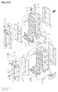 DF250ST From 25004F-310001 (E03)  2013 drawing CYLINDER HEAD (DF250Z:E03)