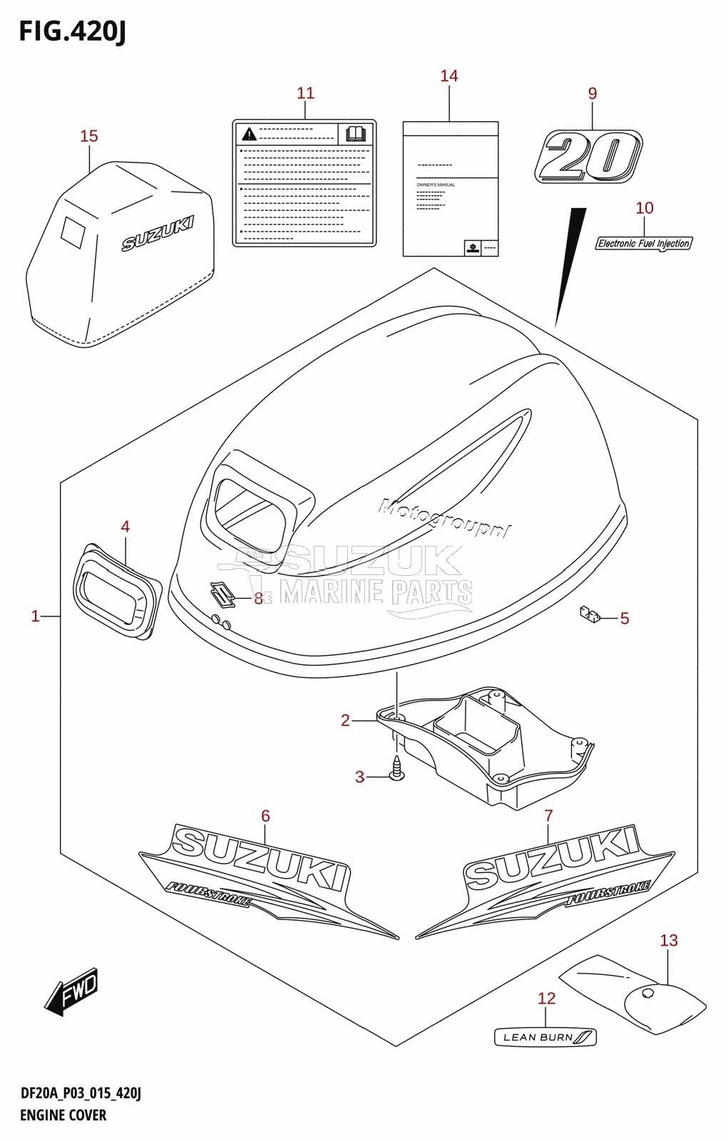 ENGINE COVER (DF20AR:P03)