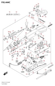 05003F-040001 (2020) 50hp E01-Gen. Export 1 (DF50A  DF50ATH) DF50A drawing TILLER HANDLE (DF60ATH,DF50AVTH,DF60AVTH)