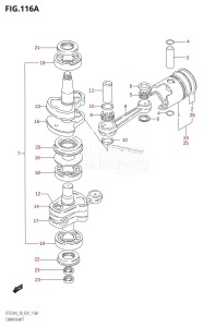 DT25 From 02501K-880001 (E36)  2008 drawing CRANKSHAFT