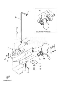 15F drawing PROPELLER-HOUSING-AND-TRANSMISSION