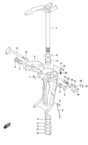 Outboard DF 300B drawing Swivel Bracket