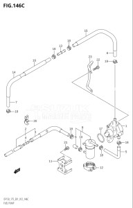 15002Z-210001 (2012) 150hp E01 E40-Gen. Export 1 - Costa Rica (DF150Z) DF150Z drawing FUEL PUMP (DF150Z:E01)