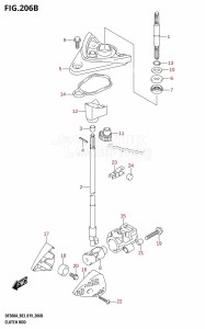 DF300AP From 30002P-910001 (E03)  2019 drawing CLUTCH ROD (DF250A)