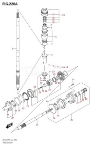 DF250ST From 25004F-340001 (E03)  2023 drawing TRANSMISSION (DF200T)