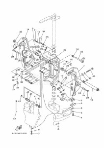 250AETOX drawing FRONT-FAIRING-BRACKET