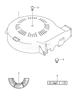 DF115TL From 115001F-371001 ()  2003 drawing RING GEAR COVER