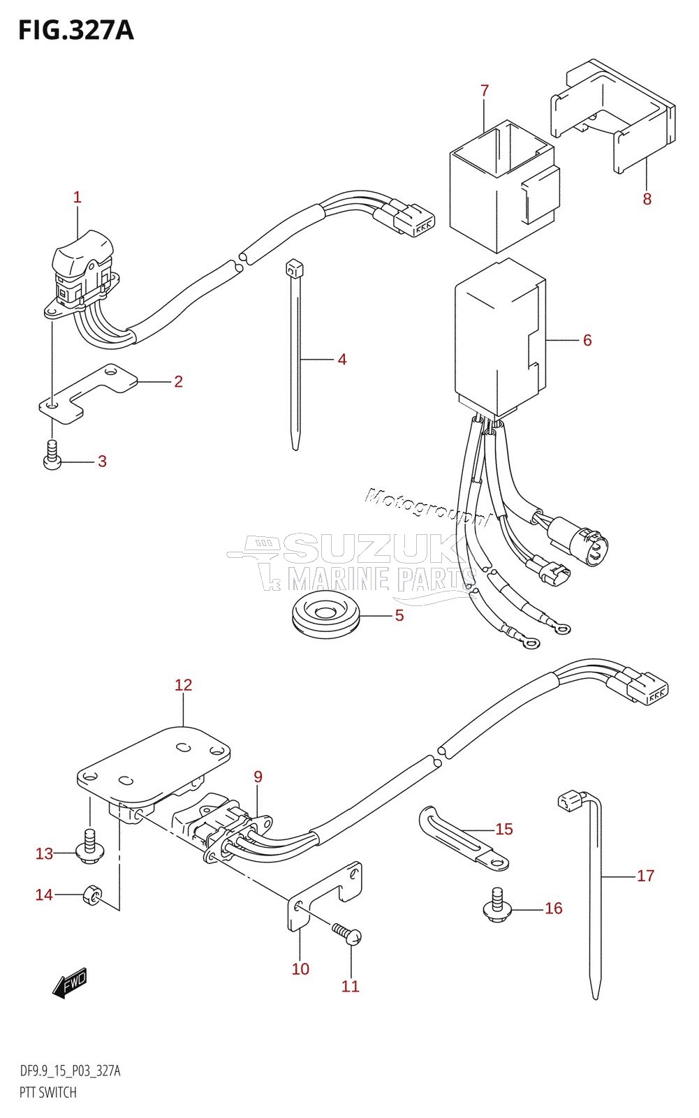 PTT SWITCH (DF9.9T,DF9.9TH)