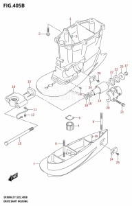 DF300A From 30002P-240001 (E11 E40)  2022 drawing DRIVE SHAFT HOUSING (XX-TRANSOM)