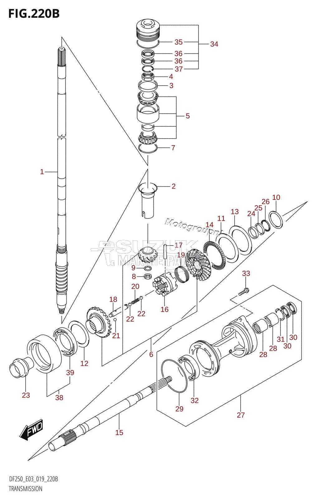 TRANSMISSION (DF225Z,DF250Z)