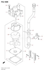 DF115AST From 11504F-040001 (E03)  2020 drawing WATER PUMP (DF115Z:E01)