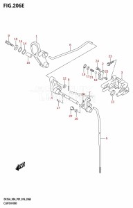 DF30A From 03003F-610001 (P01 P40)  2016 drawing CLUTCH ROD (DF30A:P40)