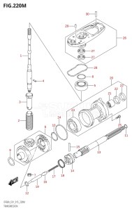 04003F-510001 (2005) 40hp E01 E13-Gen. Export 1 -  SE  Asia (DF40A  DF40AQH  DF40AST  DF40ATH) DF40A drawing TRANSMISSION (DF60ATH:E40)