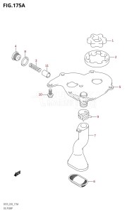 DF25 From 02503F-110001 (E03)  2011 drawing OIL PUMP