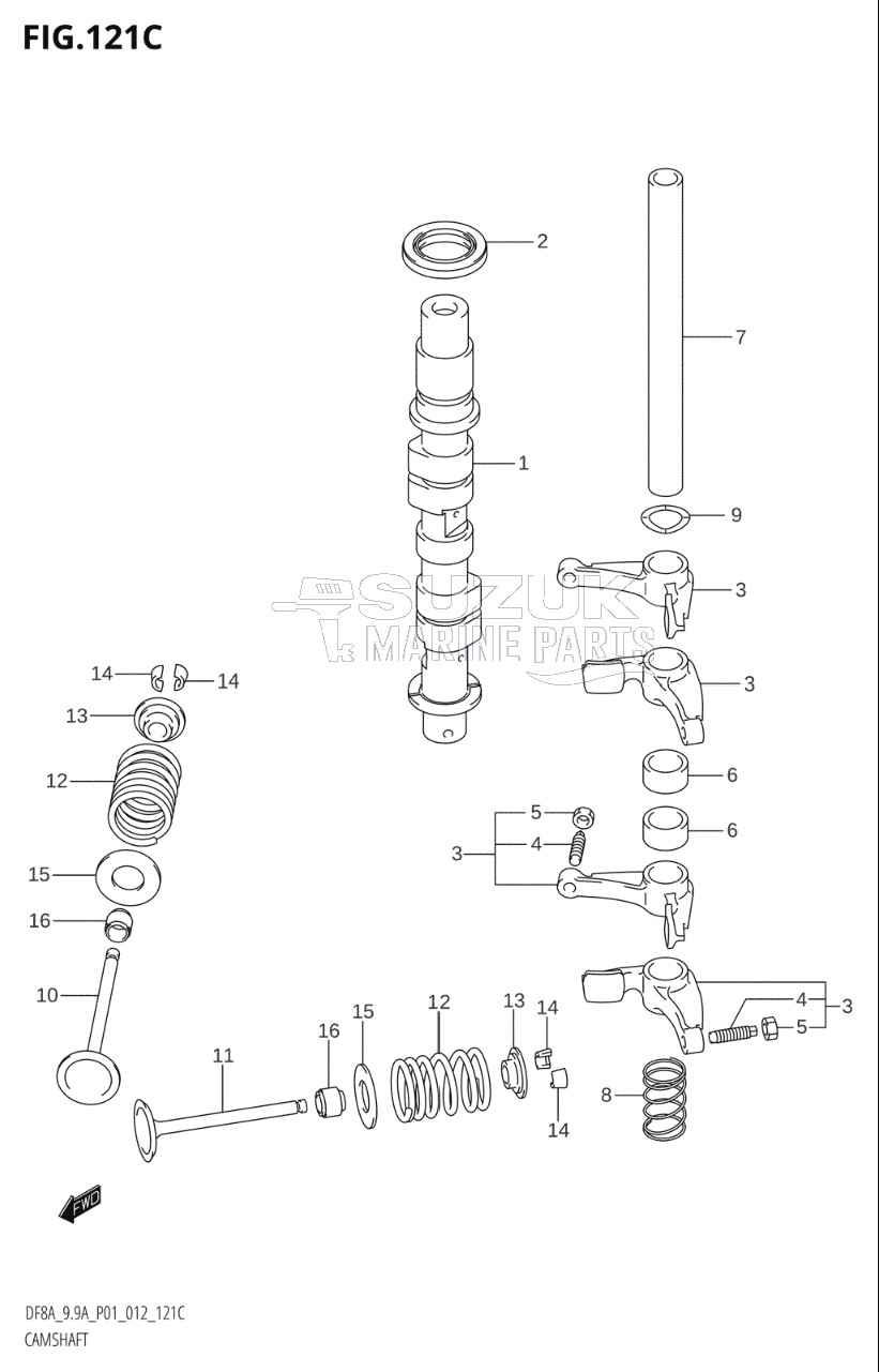 CAMSHAFT (DF9.9A:P01)