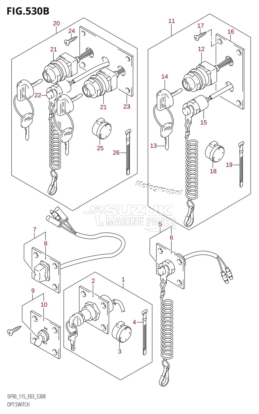 OPT:SWITCH (K5,K6,K7,K8,K9,K10,011)