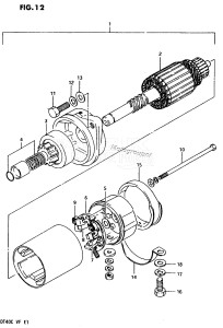 DT40 From 04003-503697 ()  1985 drawing STARTING MOTOR