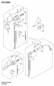 DF20A From 02002F-910001 (P01 P40)  2019 drawing OPT:SWITCH (DF9.9BR,DF9.9BT,DF15AR,DF15AT,DF20AR,DF20AT)