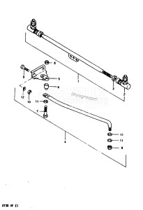 DT30 From 03001-408067 till 411086 ()  1985 drawing OPTIONAL : TIE-ROD /​ EXTENSION BAR