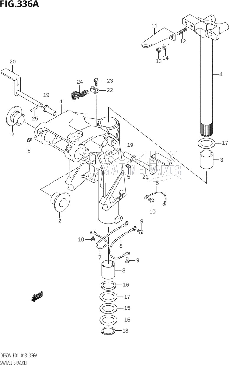 SWIVEL BRACKET (DF40A:E01)