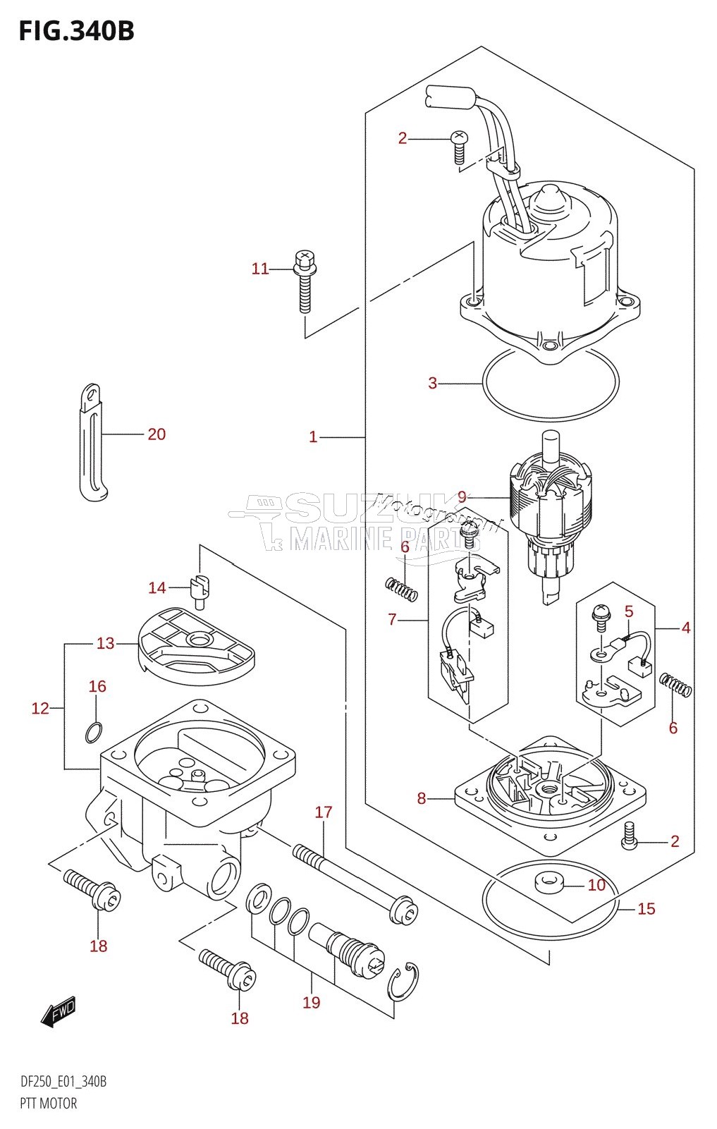 PTT MOTOR (L-TRANSOM)