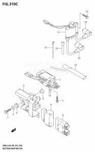 DF8A From 00801F-210001 (P03)  2012 drawing RECTIFIER /​ IGNITION COIL (DF9.9A:P01)