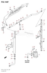 DF175Z From 17502Z-310001 (E01 E40)  2013 drawing FUEL INJECTOR (DF175T:E40)