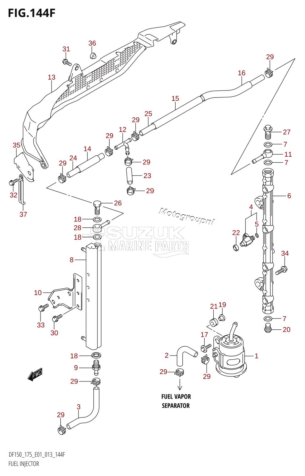 FUEL INJECTOR (DF175T:E40)