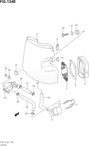 04001F-31001 (2013) 40hp E11-Gen. Export 2 (DF40QHY  DF40TY) DF40 drawing SILENCER (K1,K2,K3,K4,K5,K6)