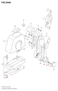 06003F-810001 (2018) 60hp E03-USA (DF60AVT) DF60A drawing OPT:REMOTE CONTROL ASSY SINGLE (1)