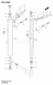 DF325A From 32501F-040001 (E01 E40)  2020 drawing FUEL INJECTOR (E01,E03,E11)