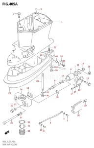 DF70 From 07001F-151001 (E03)  2001 drawing DRIVE SHAFT HOUSING