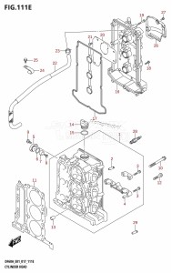 DF40A From 04003F-710001 (E01)  2017 drawing CYLINDER HEAD (DF50A:E01)