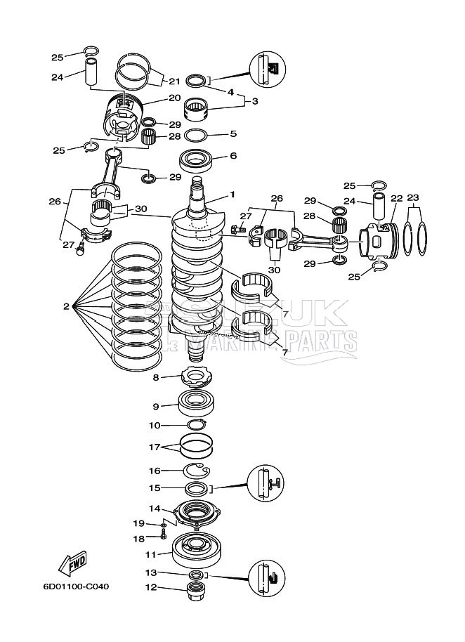 CRANKSHAFT--PISTON