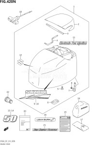 05003F-410001 (2014) 50hp E01-Gen. Export 1 (DF50A  DF50ATH) DF50A drawing ENGINE COVER (DF50AVT:E01)