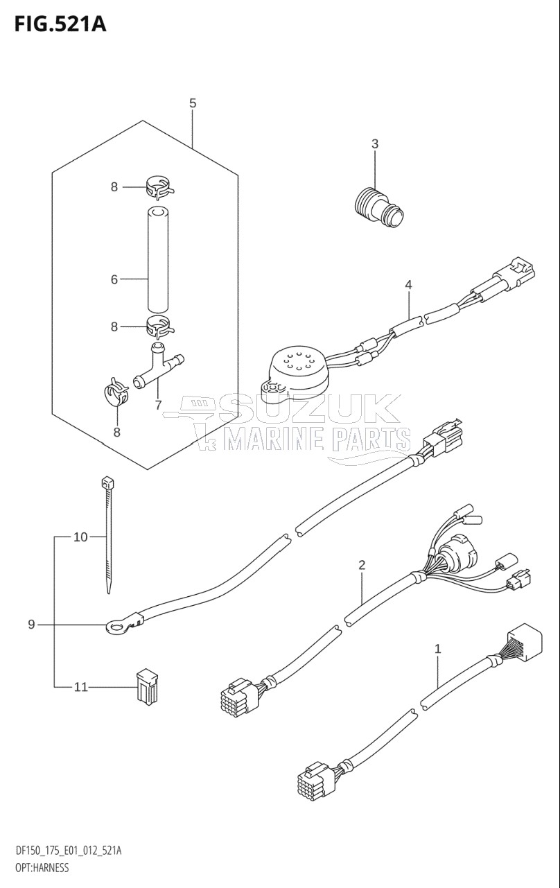 OPT:HARNESS (DF150T:E01)