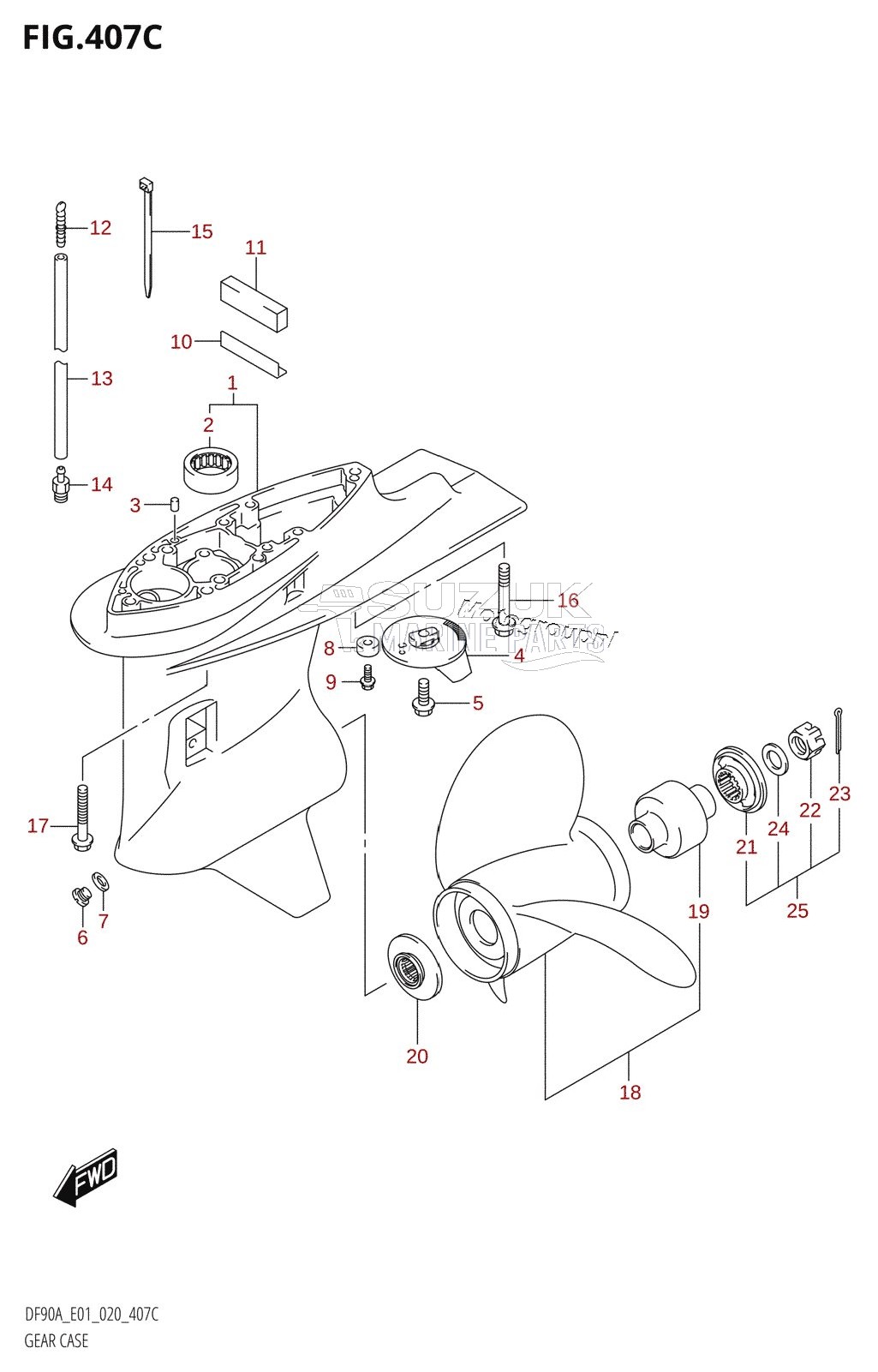 GEAR CASE ((DF70ATH,DF90ATH):E01)