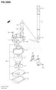 DF250 From 25003F-010001 (E01 E40)  2010 drawing WATER PUMP