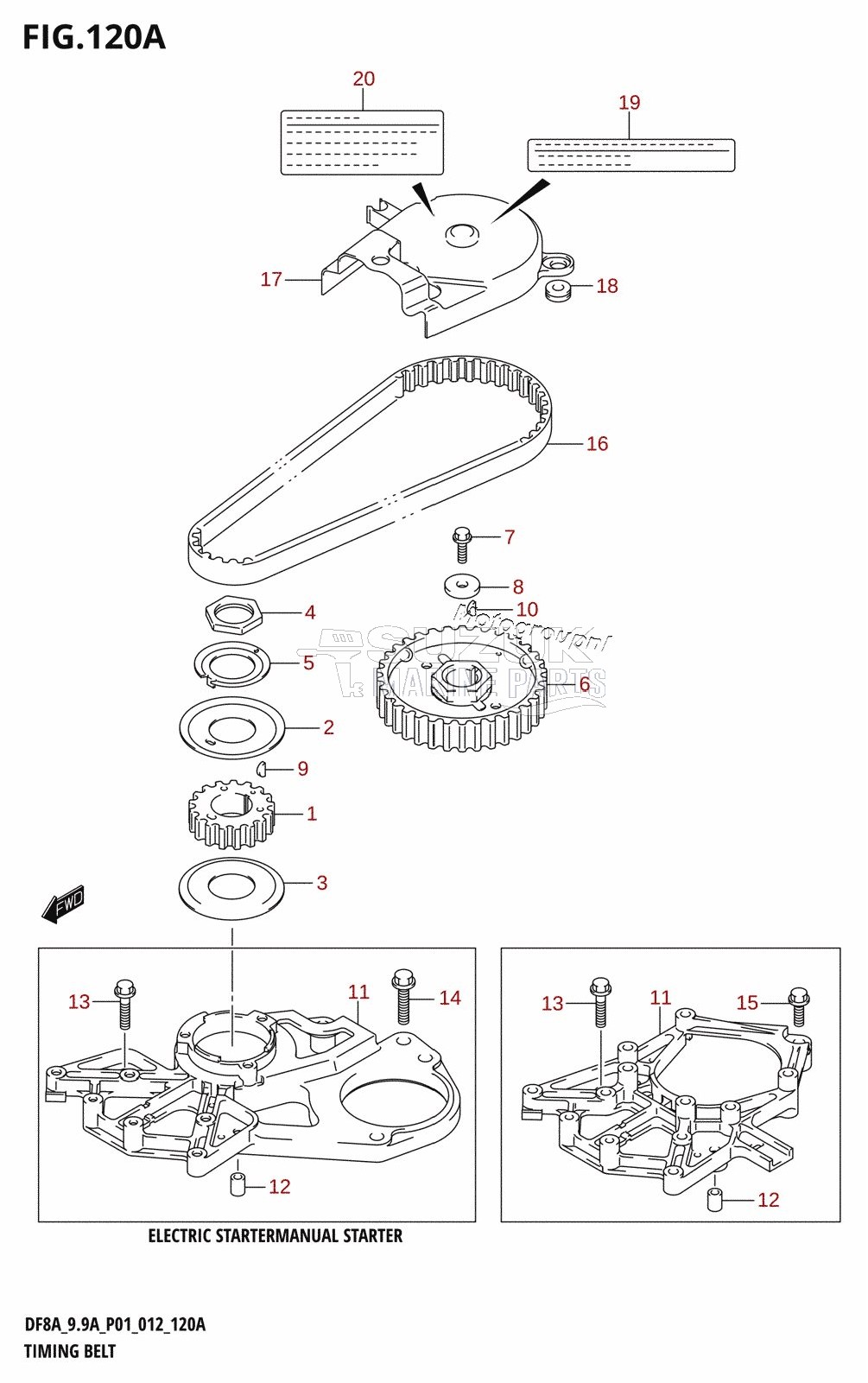 TIMING BELT (DF8A:P01)