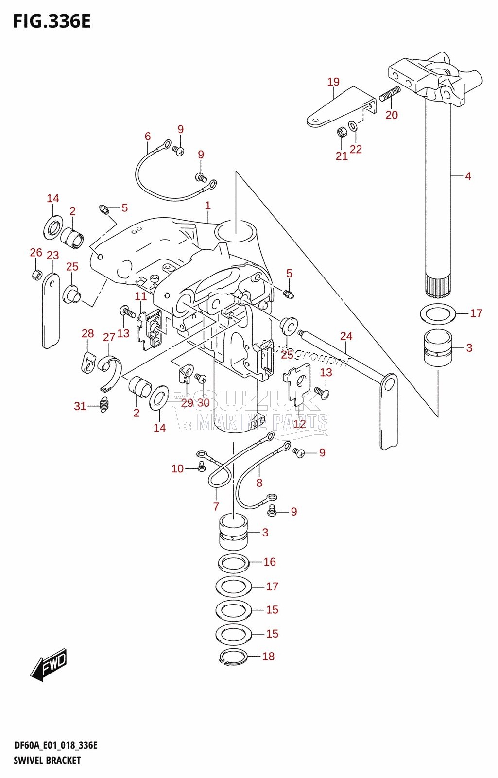 SWIVEL BRACKET (DF60A:E01)