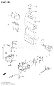 DF175T From 17502F-410001 (E01 E40)  2014 drawing PTT SWITCH /​ ENGINE CONTROL UNIT (DF150ZG:E40)