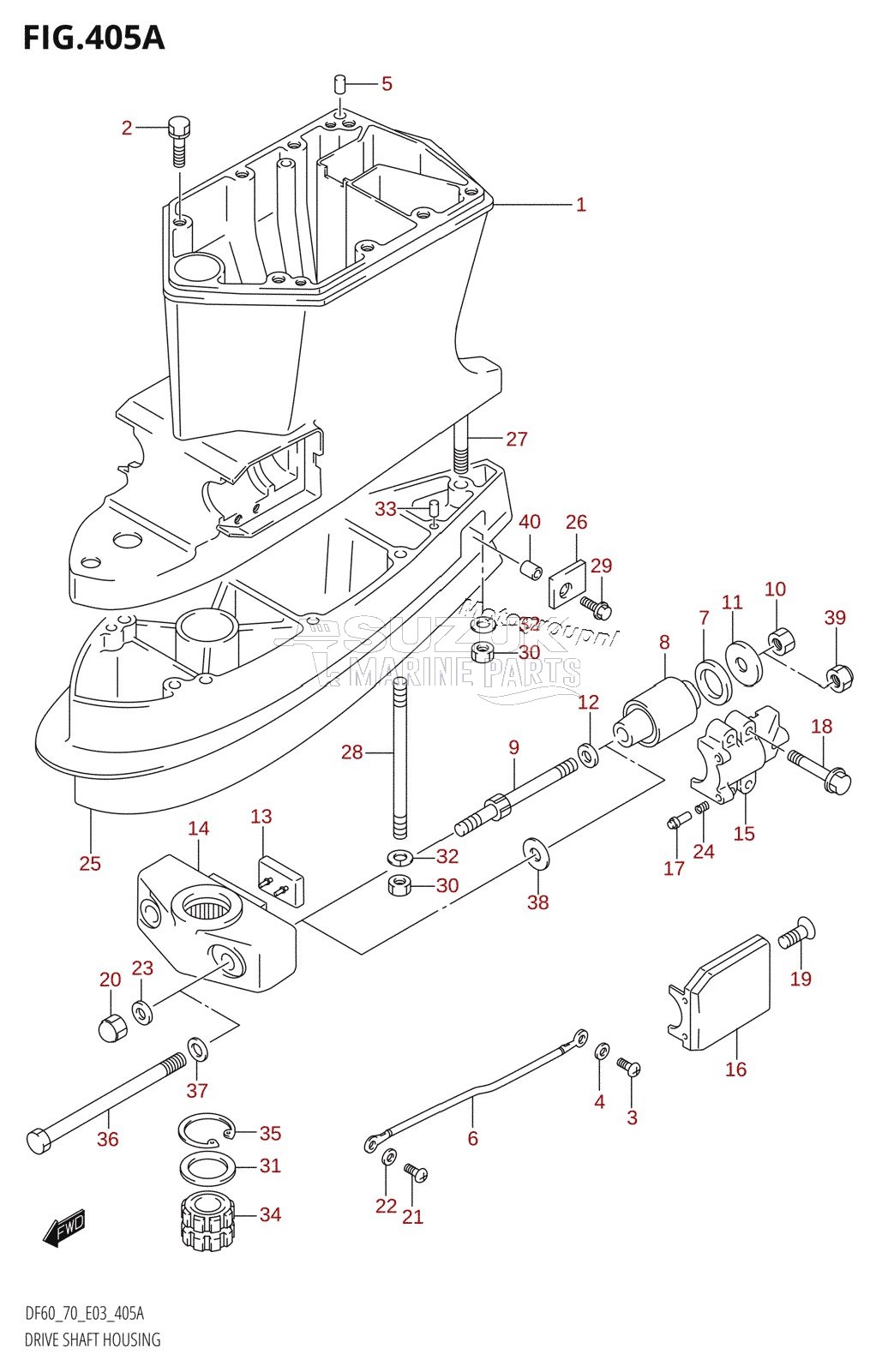 DRIVE SHAFT HOUSING