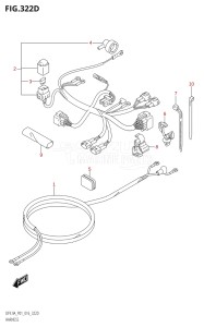 00994F-610001 (2016) 9.9hp P01-Gen. Export 1 (DF9.9A  DF9.9AR) DF9.9A drawing HARNESS (DF9.9AR:P01)