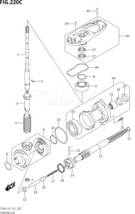 04003F-210001 (2012) 40hp E01-Gen. Export 1 (DF40AQH  DF40AT) DF40A drawing TRANSMISSION (DF40AST:E34)