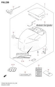 DF40A From 04004F-210001 (E34-Italy)  2012 drawing ENGINE COVER (DF40A E01)