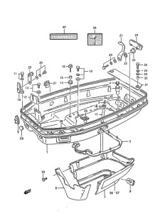 Outboard DT 85 drawing Lower Cover