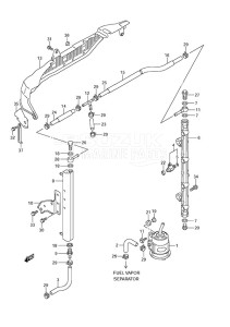 DF 150 drawing Fuel Injector