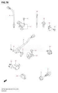 08002F-310001 (2013) 80hp E40-Costa Rica (DF80A) DF80A drawing SENSOR