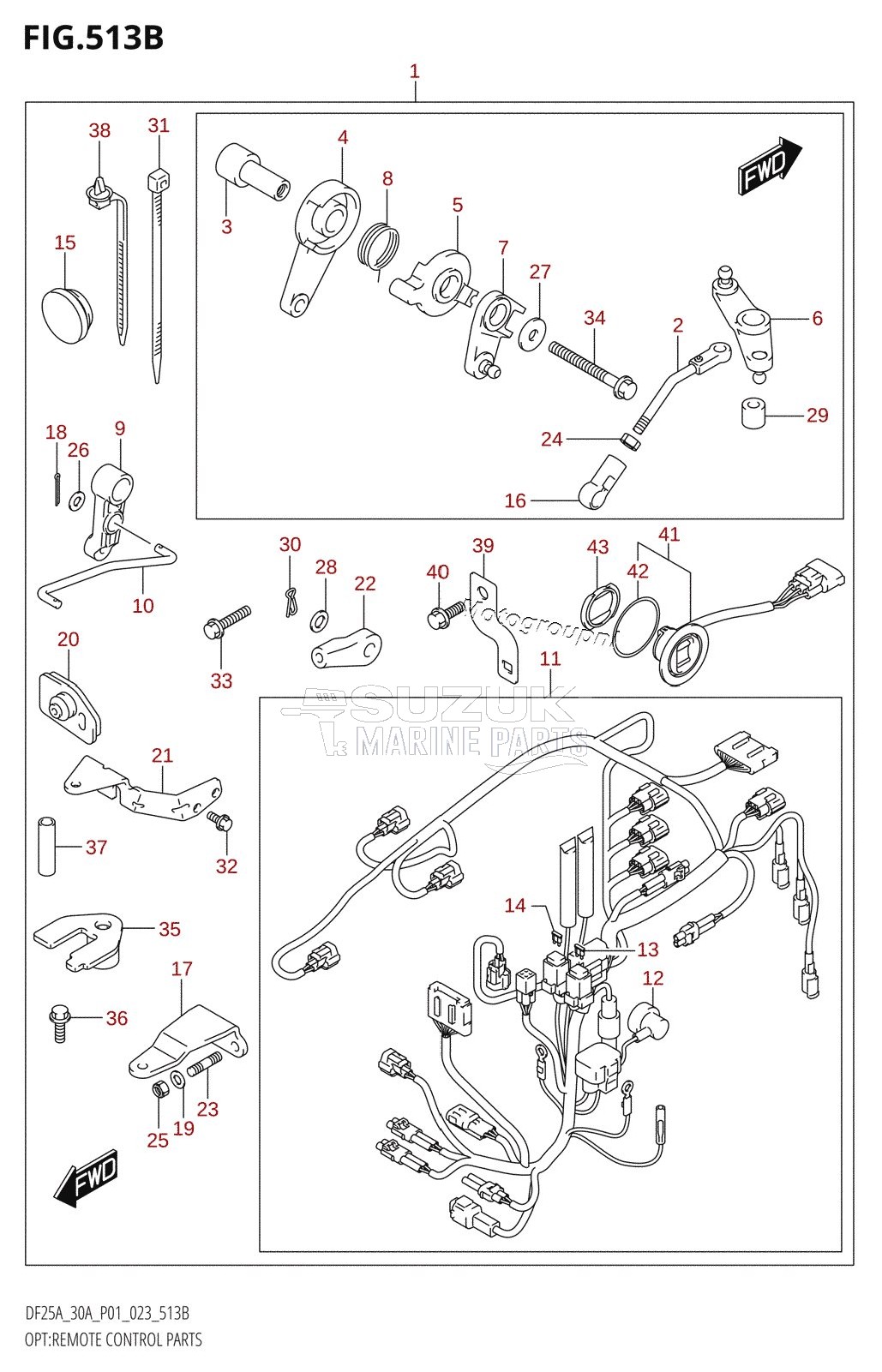 OPT:REMOTE CONTROL PARTS (DF25ATH,DF30ATH)